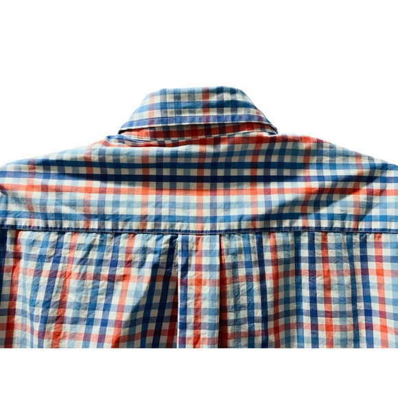 Vineyard Vines Slim Fit Whale Gingham Button Down Shirt Size Large Long Sleeve - Picture 5 of 5